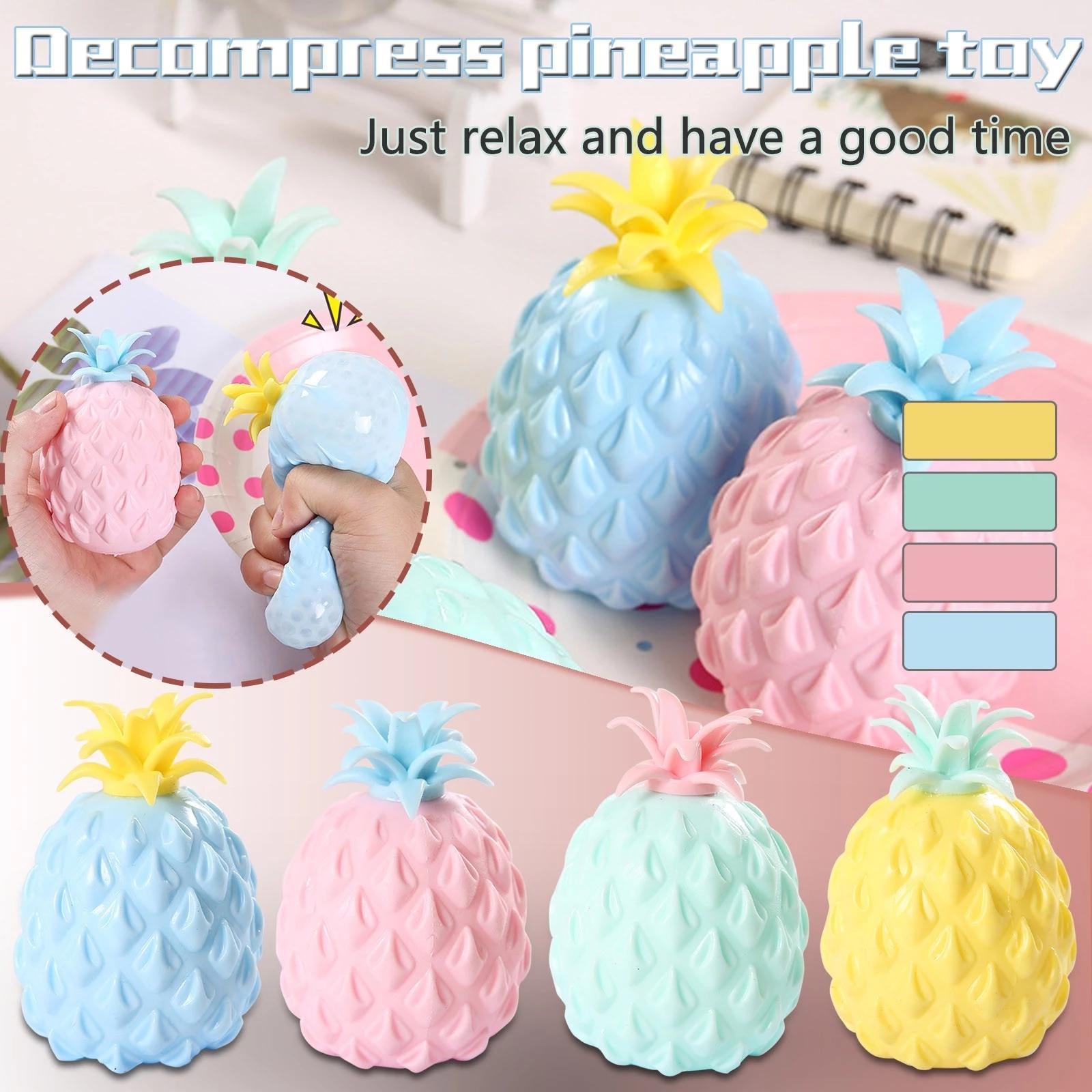 Decompression Anti Stress Fun Soft Pineapple Ball Reliever Toy Fidget Squishy Antistress Creativity Sensory Children Adult Toys