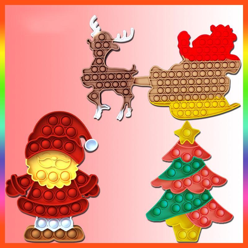 Christmas New Fidget toy Rodent Pioneer Santa Claus toys Tree Press Puzzle Decompression Toy
