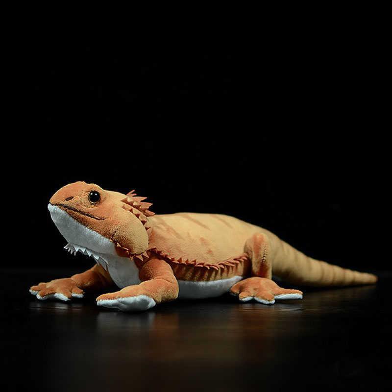 46CM Long Soft Bearded Dragon Plush Toy Real Life Reptiles Lizard Stuffed Animal Toys Gifts For Boys Girls H1025