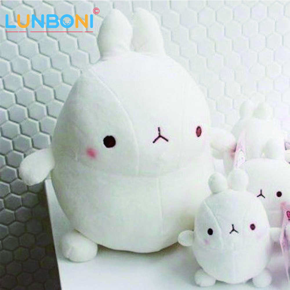 Cute Molang Animal Rabbit Cuddly White Bunny Stuffed Doll Baby Plush Toy Doll Christmas Gifts Cosplay Kids H1025