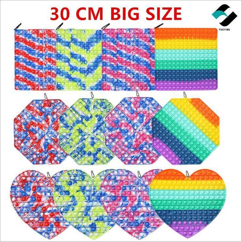 30Cm Decompression Fidget Toys Super BIG SIZE Bubble Sensory Stress Relief Antistress Soft Squishy Adult Beat Autism Toy
