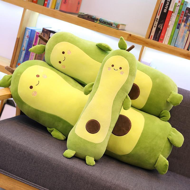 Avocado Doll Plush Toy Cute Fruit Toys Long Pillow Kawaii Soft Coushion Children Chrismas New Year Kids