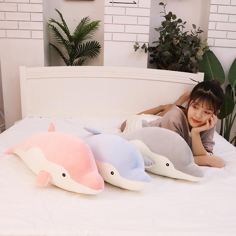 35cm 50cm Wholesale Cute Dolphin Plush Toys Soft Plush Toy High Quality Stuffed Animals Kids Plush Doll Gifts Hot Sale