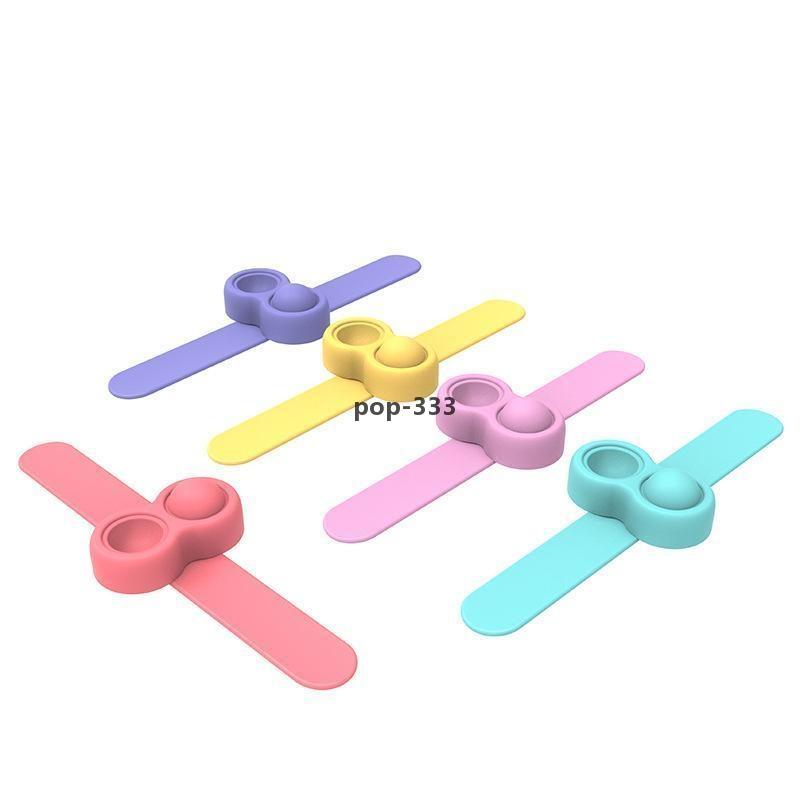 Decompression Fidget Toy Push it Finger Bubble Ring And Bracelet Toys