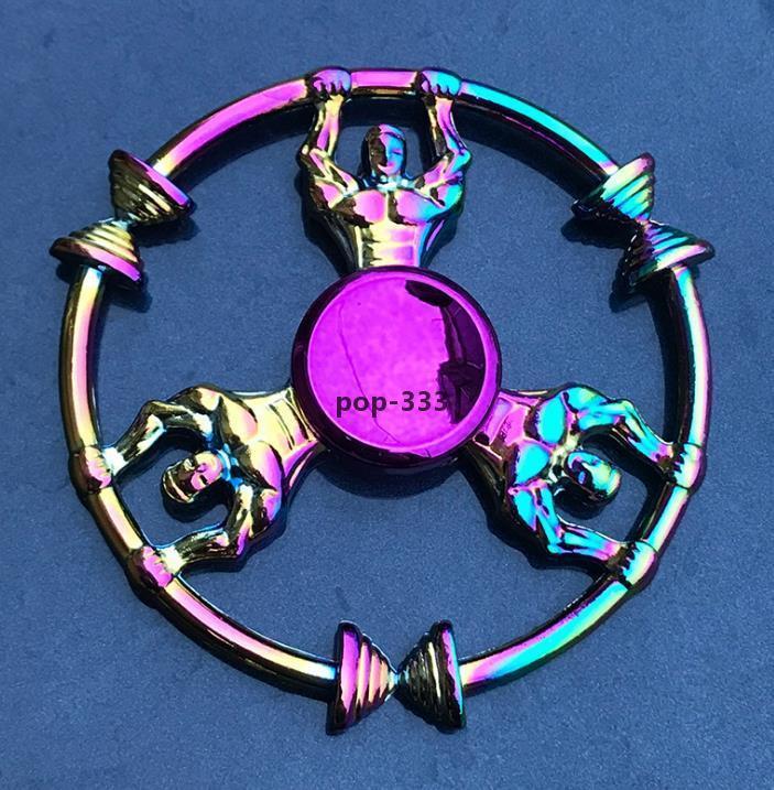 Decompression toys Eat chicken metal fidget spinner style fortress finger top Jedi survival on the ground