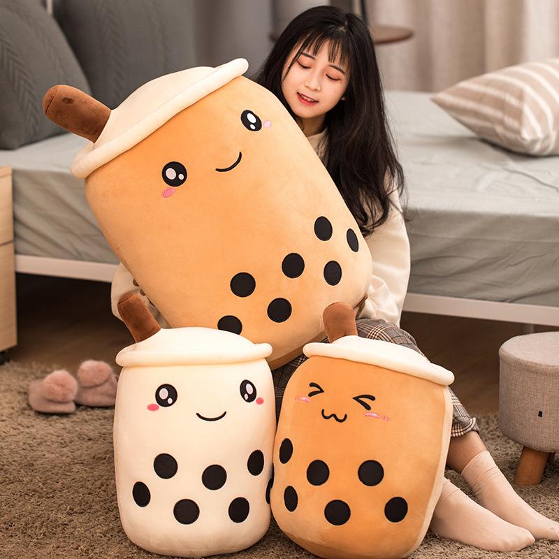 Plush Toy Doll 8 Styles Cute Pearl Milk Tea Cup Pillow Bed Sleeping Cushion Nap Pillows Dolls Home Decoration, Accompany Children s Sleep