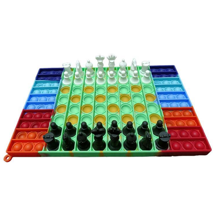 Fidget Decompression Toys Large Board Silicone Chess Children s Desktop Puzzle Bubble Toy