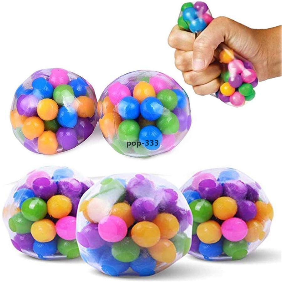 2021 Fidget toys Balls Kids Fansteck Stress Relief Rainbow Squeeze Squishy Sensory Ball Ideal for Autism Anxiety More