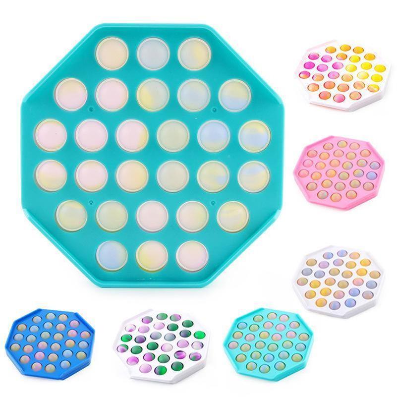 Decompression Toy toys Fidget Sensory Push Bubble Board Game Anxiety Stress Reliever Kids Adults Autism Special Needs Sale