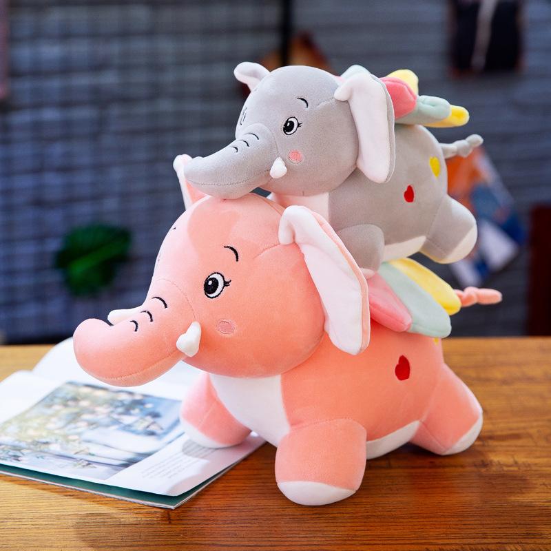 30cm Plush Toys Stuffed Animals Soft elephant Dolls pink gray Home Decoration kids Birthday Gifts High Quality