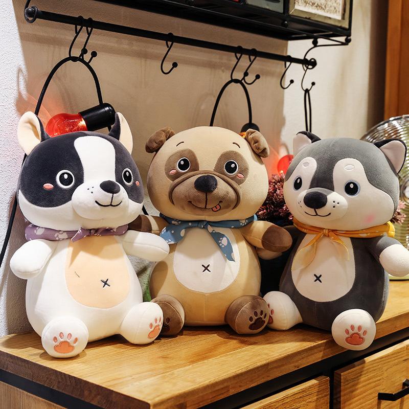25cm dog plush toys cute stuffed animal dogs doll home bedroom decoration gifts