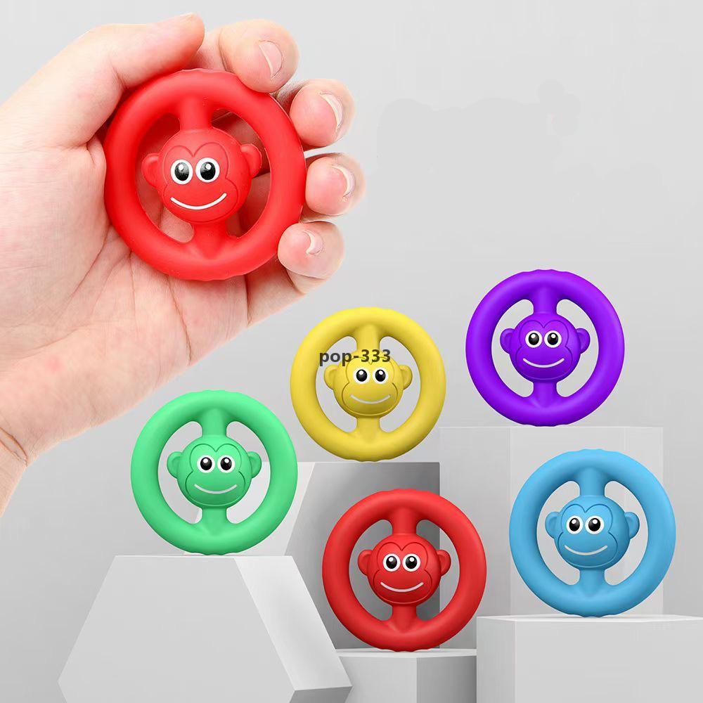 Decompression Toy WorthWhile Silica Gel Hand Grip Ring Men Women Gym Fitness Finger Heavy Exerciser Ball Strength Muscle Recovery Gripper T