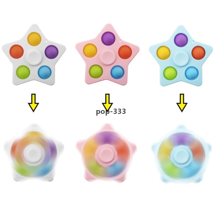 push bubble decompression toys fingertip spinning top Fidget relieve autism kids toy