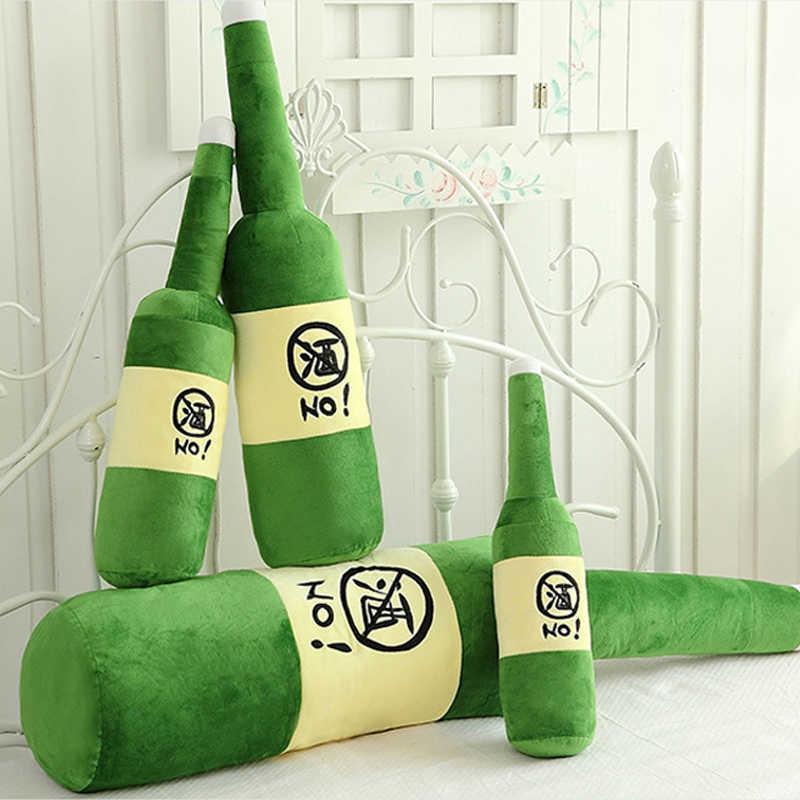 55CM Creative Large Wine Bottles Sleep Pillows for Girl Friend Birthday Gift Soft Toy Dolls Big Drinking Hold Pillow Plush Toys H0910 H1025