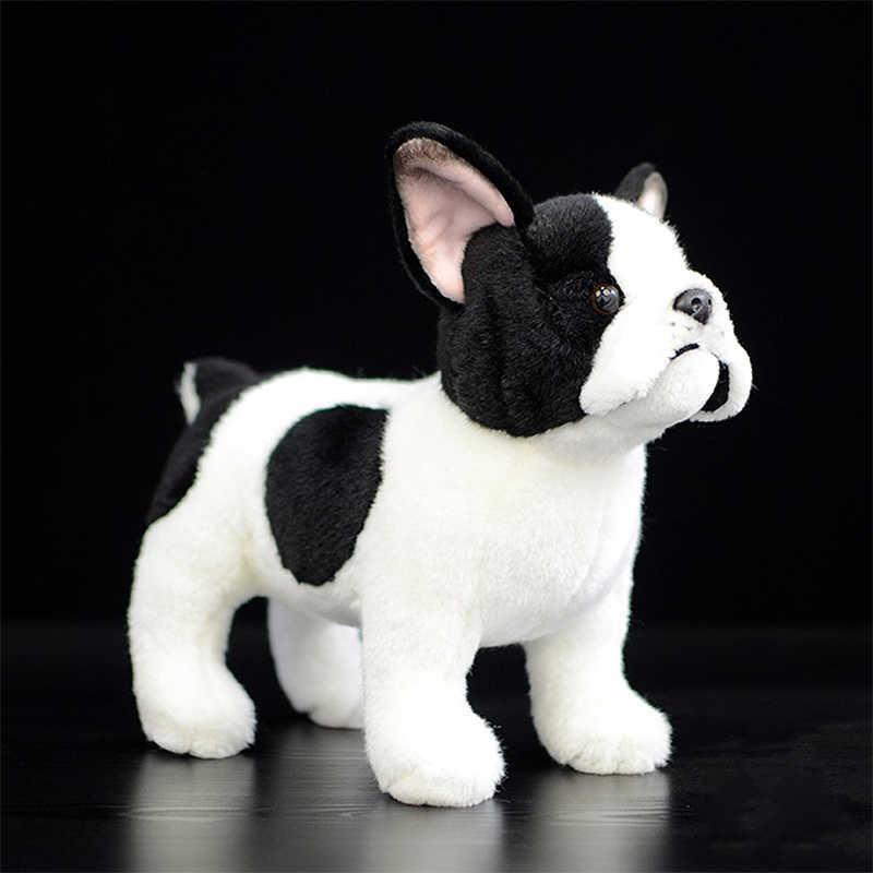 The Standing Lifelike French Bulldog Plush Toys Real Life Soft Dog Puppy Stuffed Animal Toys Gifts For Kids H1025