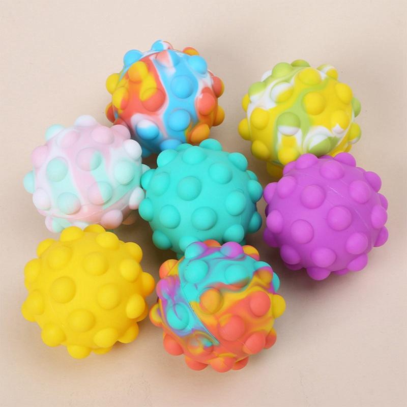 3D Fidget Toys Bubble Vent Ball Decompression Squeeze Balls Squishy Simple Dimple Game Sensory Toy for Autism Special Needs Stress