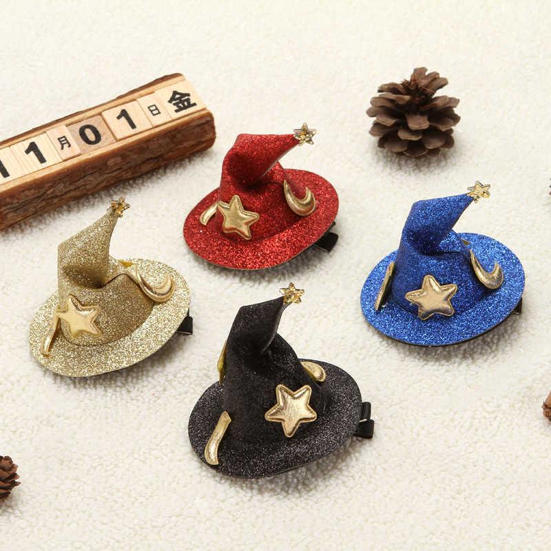 Halloween decorations children s hairpin gifts selling cute Wizard Hat Hair Ornament headdress headclip