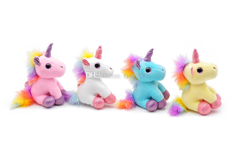 Colorful Plush Toy Backpack Pendant Keychain Stuffed Animal Plush Keychains Small Pendant Bag Accessories Angel Stuffed dolldoll