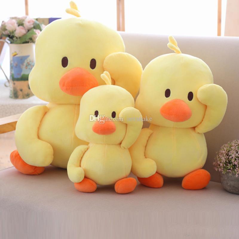 30cm/40cm Comforting Stuffed Animals Plush Doll Ins Small yellow DuckBaby Companion Sleeping Plush Dolls Toys Novelty kids toys