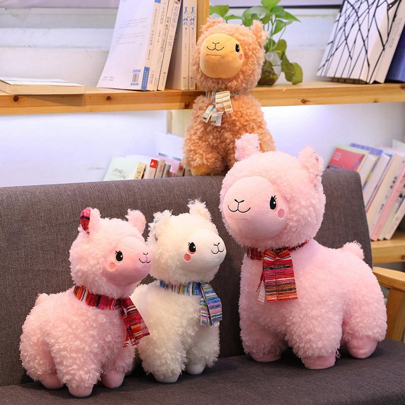 Cute Alpaca Plush Toys Dolls for Kids Children Soft Stuffed animals Toy High Quality Home Bedroom Decoration Birthday Gifts 25cm