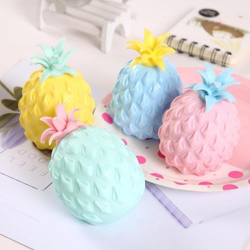 Fidget Toy Anti Stress Fun Soft Pineapple Ball Reliever Toy Fidget Squishy Antistress Creativity Sensory Children Adult Decompression toys