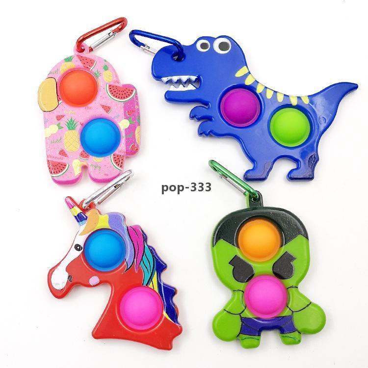 Decompression Fidgets Simple Dimple Toy Soft Silicone Mini Simpl Dimpl Anti-stress Pushs Bubble Sensory Toys Keychain FidgetToy