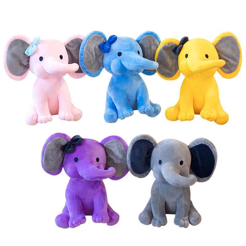 Plush toys Creative Doll to appease the baby elephant doll plush toy baby sleep with the elephant pillow Holiday Party Prom Christmas Valentine s Day 