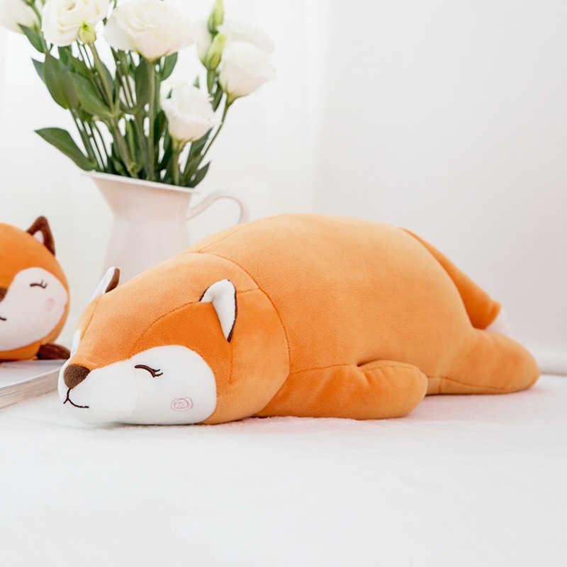 45/58/69cm Cute Fox Plush Toy Kawaii Stuffed Plush Doll Comfortable Living Room Pillow Plushie Sofa Cushion Child Birthday Gift H0910 H1025