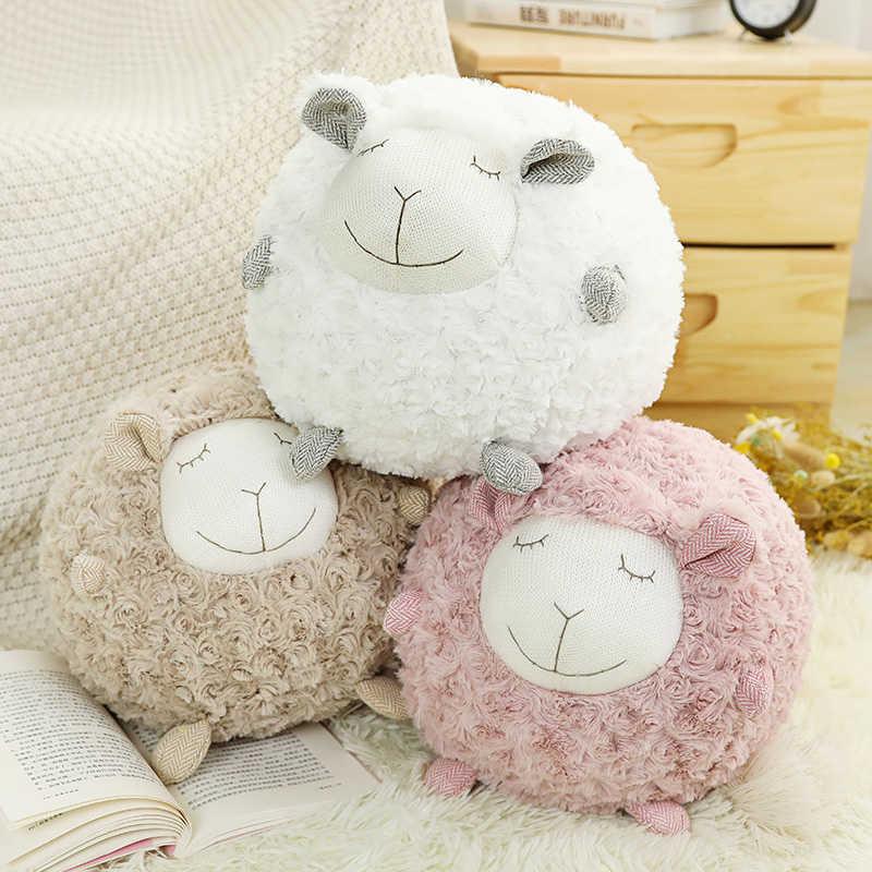 New Kawaii Sheep Lamb Plush Toy Stuffed Animals Doll Pillow Baby Kids Children Girl Girlfriend Birthday Gift Home Bedroom Decor H1025
