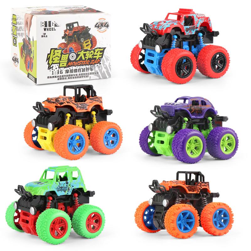Fidget Toys Christmas Four-Wheel Drive Inertial Off-road Vehicle Model Rampant Mini Twist Stunt Children Adults Toy Surprise Wholesale In Stock
