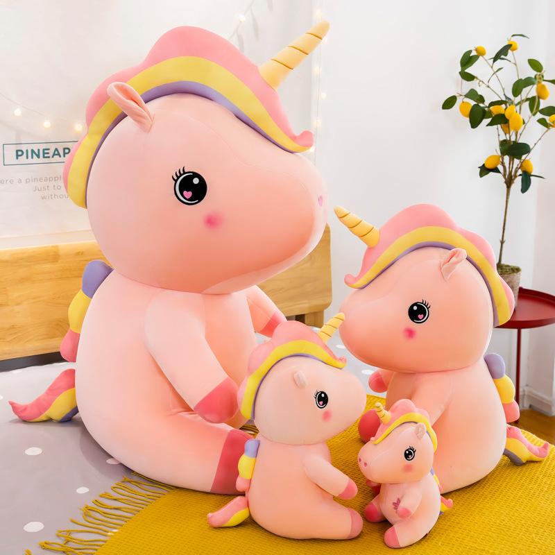 Wholesale Plush Toys Cute Little Unicorn White Pink Plush Toy High Quality Stuffed Animals Soft Kids Plush Doll Birthday Gifts