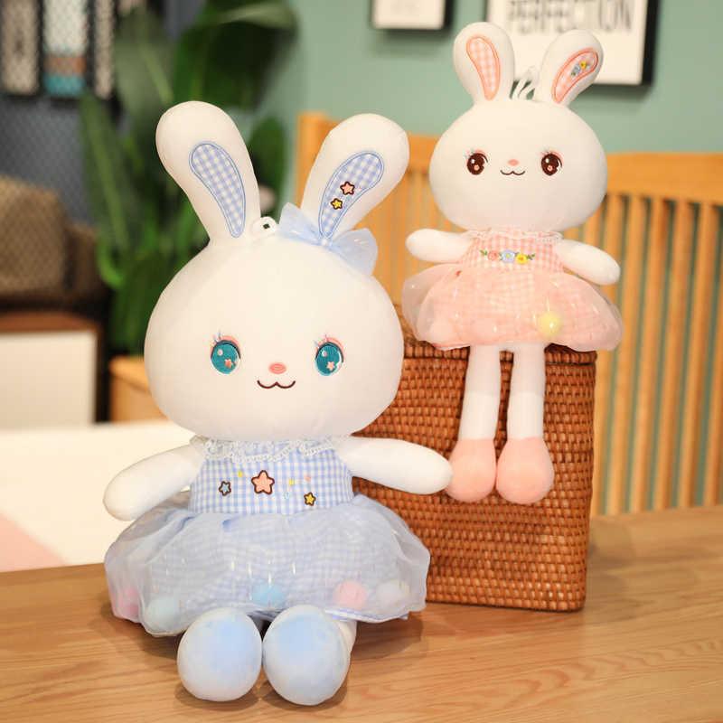 New Kawaii Colorful Rabbit Doll Plush Toy Stuffed Plush Animal Girl Christmas Gift Toys For Children s Home Decor H1025