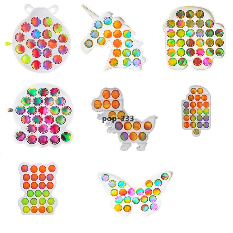 Decompression Fidget Toys 16 Style Push Bubble Autism Special Needs Stress Reliever Helps Relieve Stress and Increase Soft Squeeze Toy