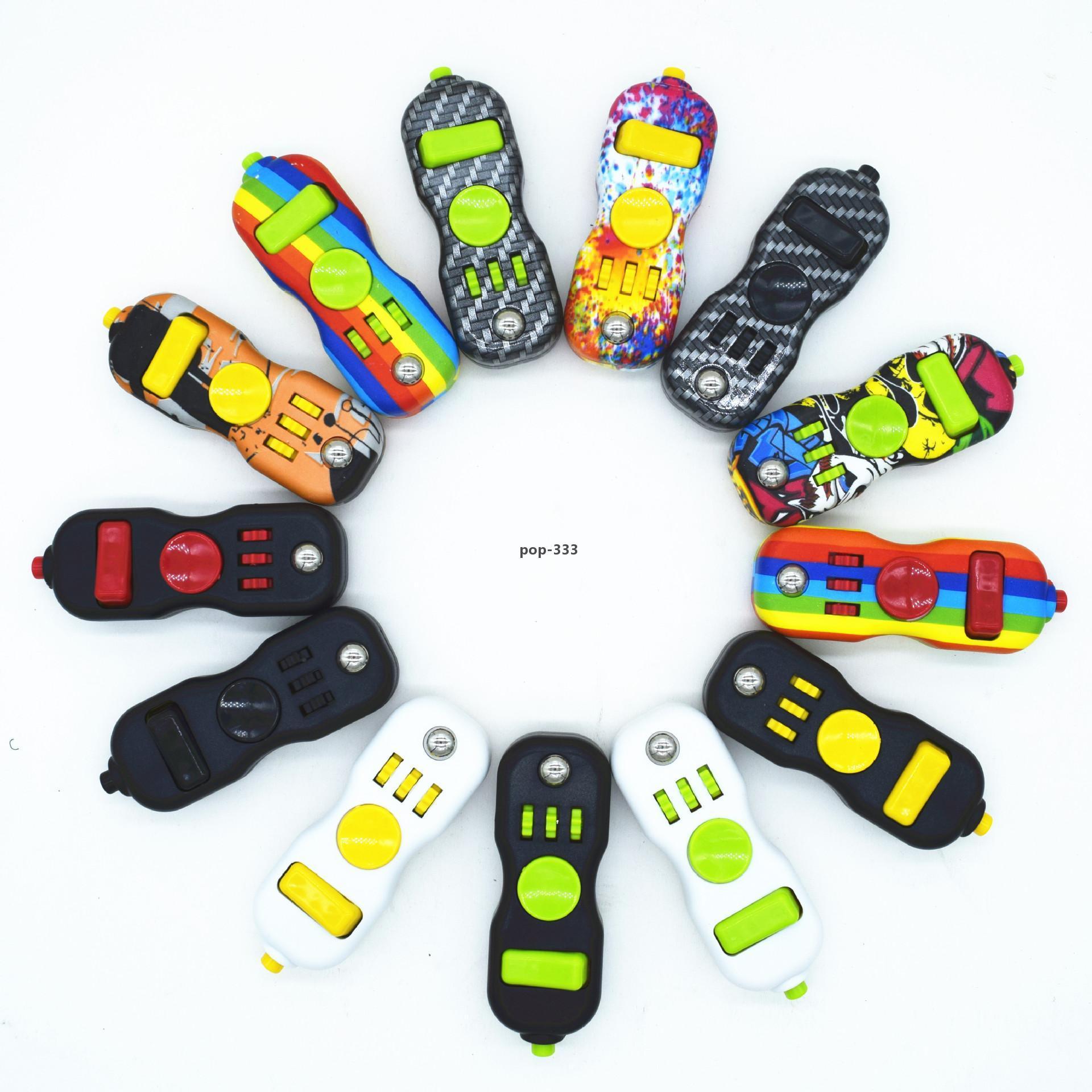 Fidgetpad Decompression Toys Fourth Generation Artifact Fingertip Magic Cube Color Finger Puzzle Cubes Sensory Gamepad