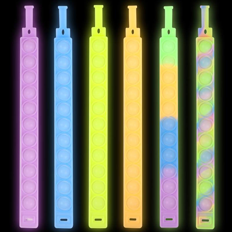 Decompression toy luminous Bracelet Press Bubble Photosensitive Color Change Puzzle SensoryToy For Kids Fidget Vent Toys