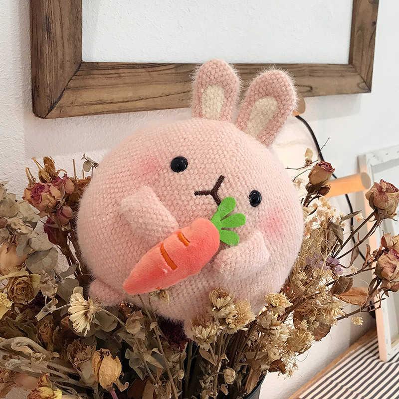 20cm Kawaii Carrot Rabbit Creative Toys Bamboo Charcoal Activated Carbon Plushie Dolls For Car Decoration For Home Decoration H1025