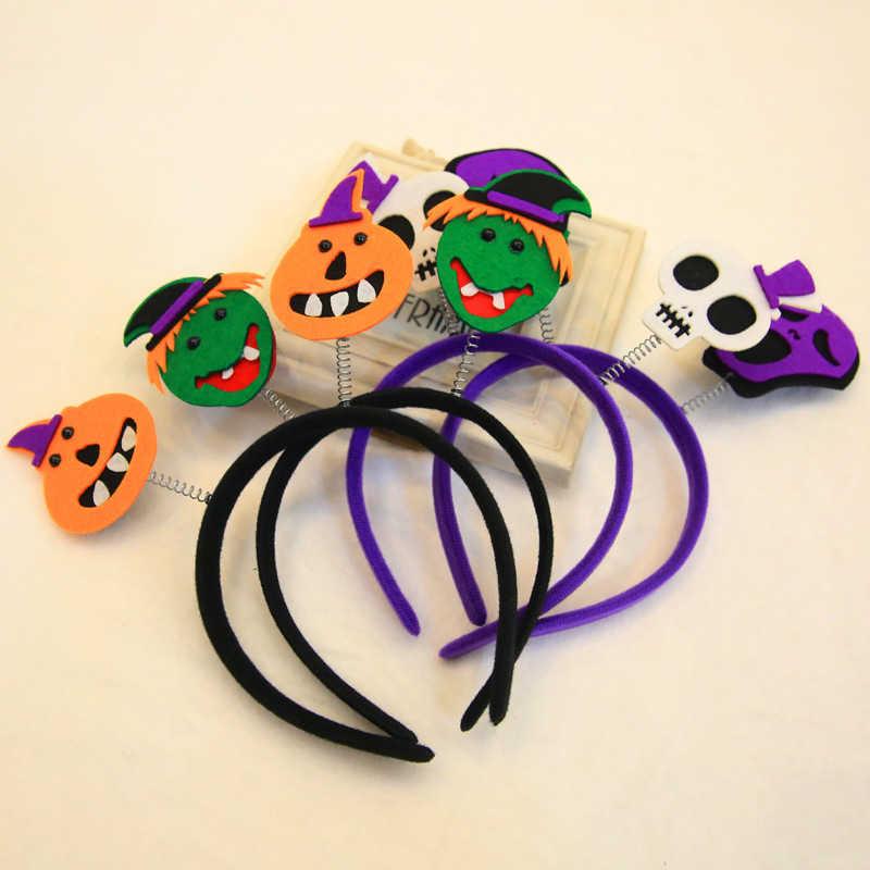 Halloween headband children s masquerade ball party performance supplies pumpkin witch hair band decorations gifts