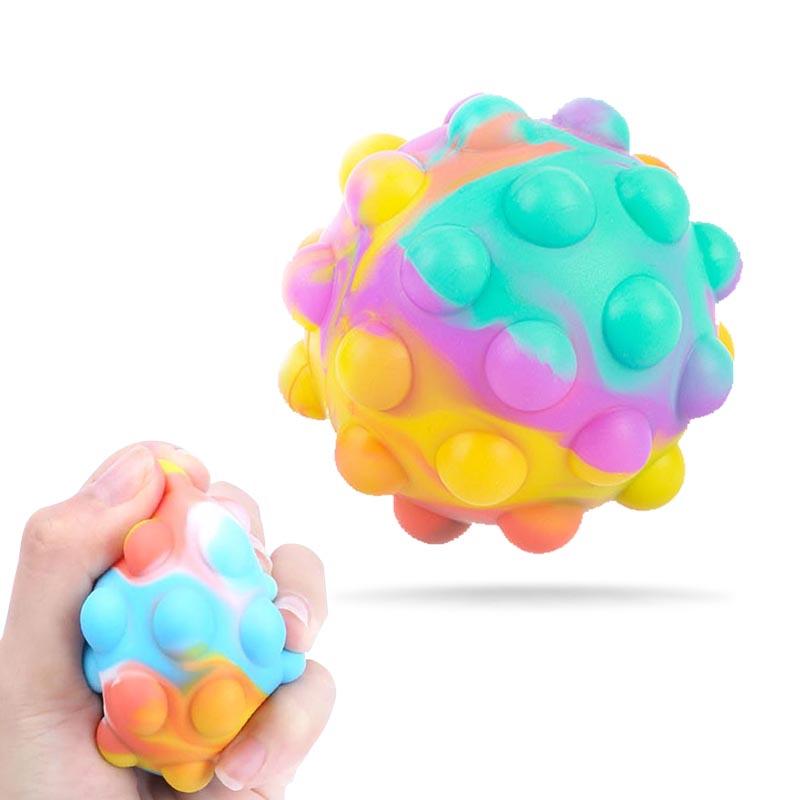 Fidget Bubble Ball Toys Decompression Silicone Vent Acupressure Rodent Control Pioneer Round Press Pinch Squishy Stress Sensory Toy