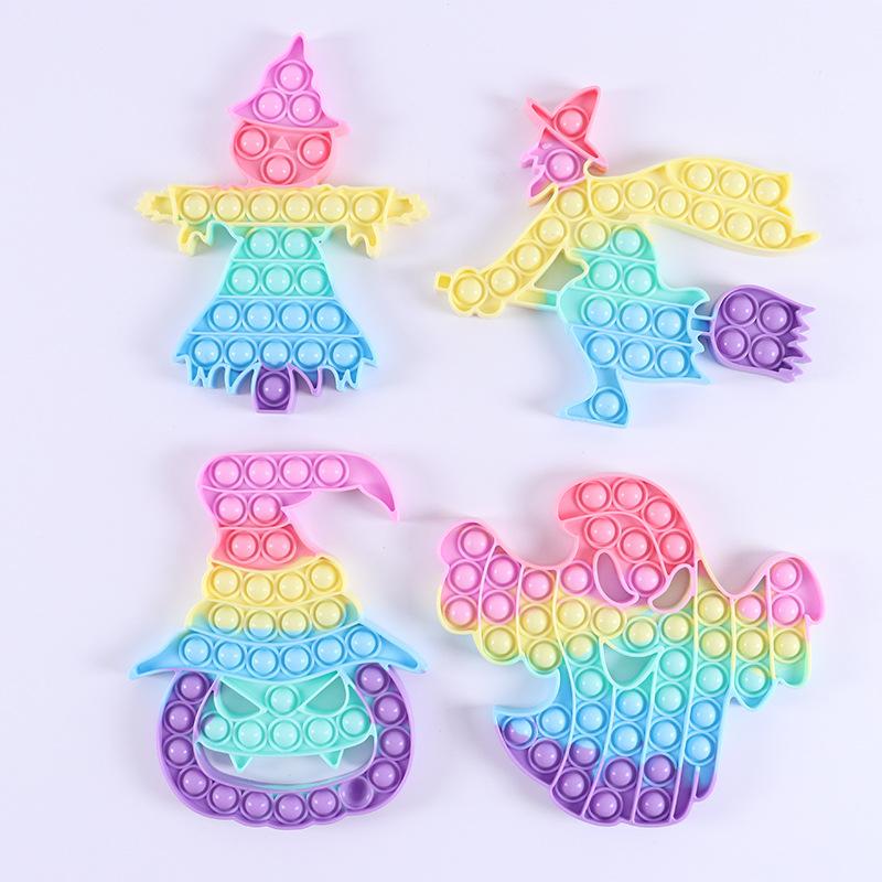 Fidget Toys Halloween Decompression Vent Toy Pumpkin Ghost Witch Scarecrow Children 20CM*20CM