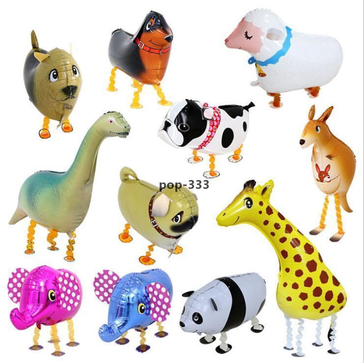 Pet Aluminum Foil Balloon Walking Aluminium Film Animals Novelty Games Birthday Party Decoration Lovely Airballoon Toy Christmas Gift Chill