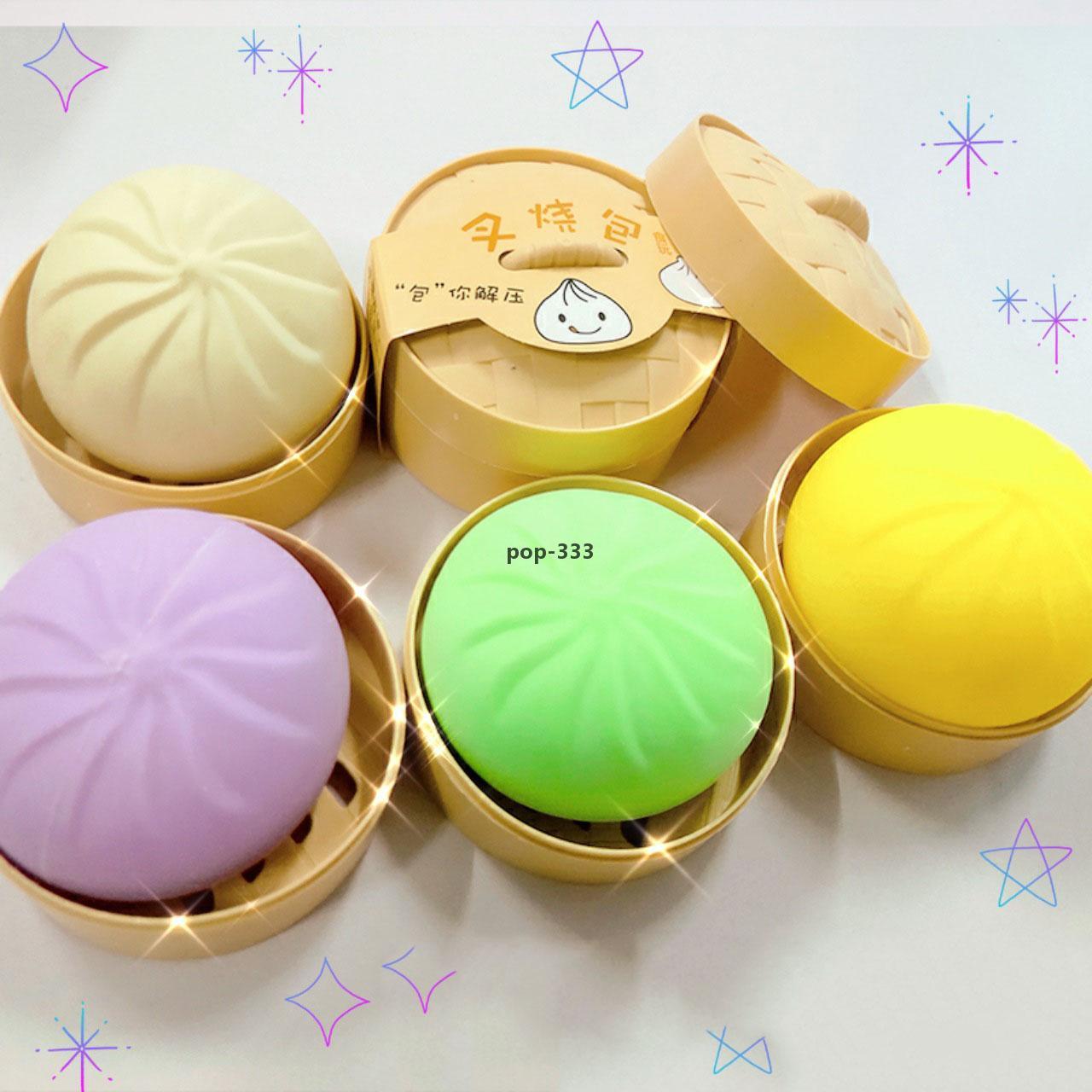 2021 Toy Spot spoof fake food big steamed stuffed bun pinching music decompression artifact simulation small cage slow rebound vent