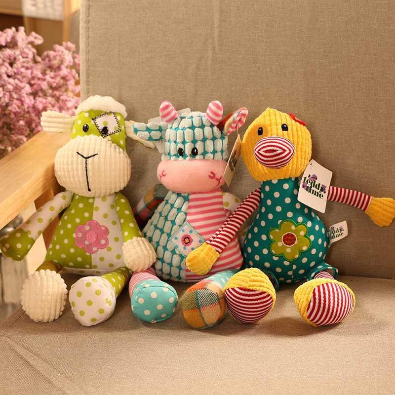 30cm Creativity Aesthetic Little Pig Sheep Plushie Stuffed Animals Toys Kawaii Soft Sleeping Soothing Toys for Children Gifts H1025