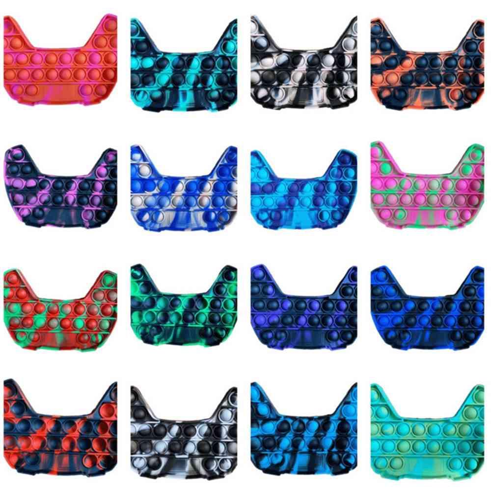 Die-dye Bubble Poppers Camouflage Stress Balls Gamepad Fidget Pads Toys Push Mental Arithmetic Sensory Toys Soft Squeeze G473JZX