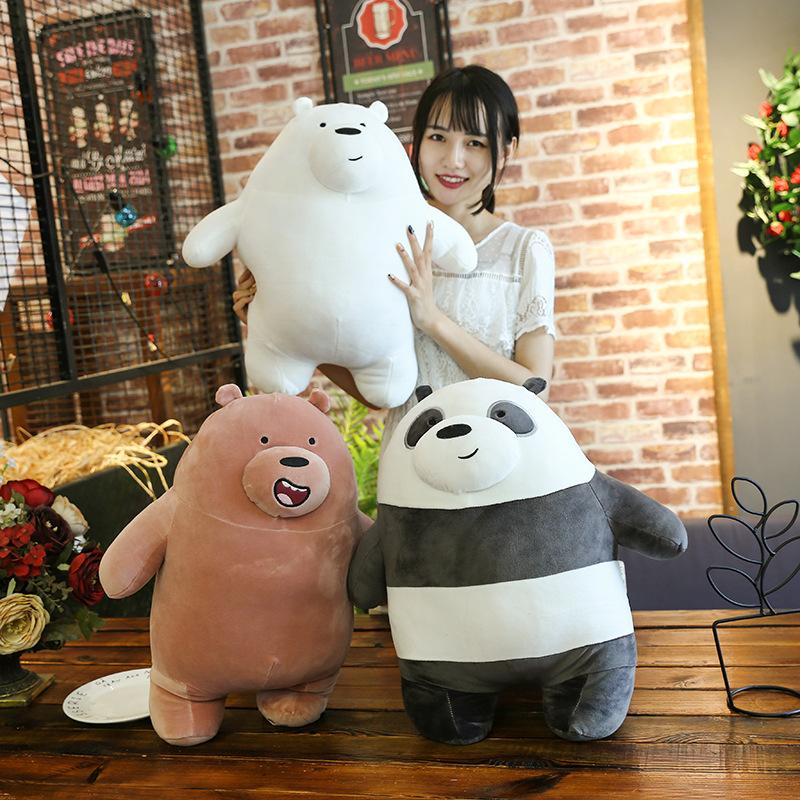 30cm Plush Toys Panda Dolls Stuffed Animals Soft cute White Brown Bear High quality kids toy Birthday Home decoration