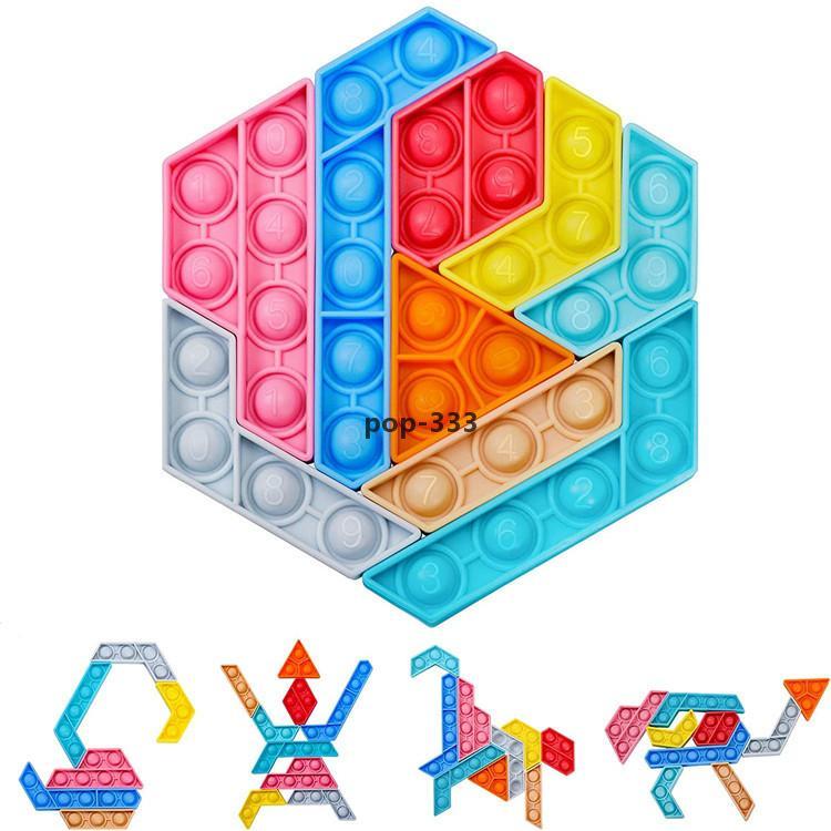 Fidget Toys Bubble Sensory Disassemble Free combination of animal shapes Autism Special Needs Stress Reliever It Squeeze for Kids Family ga