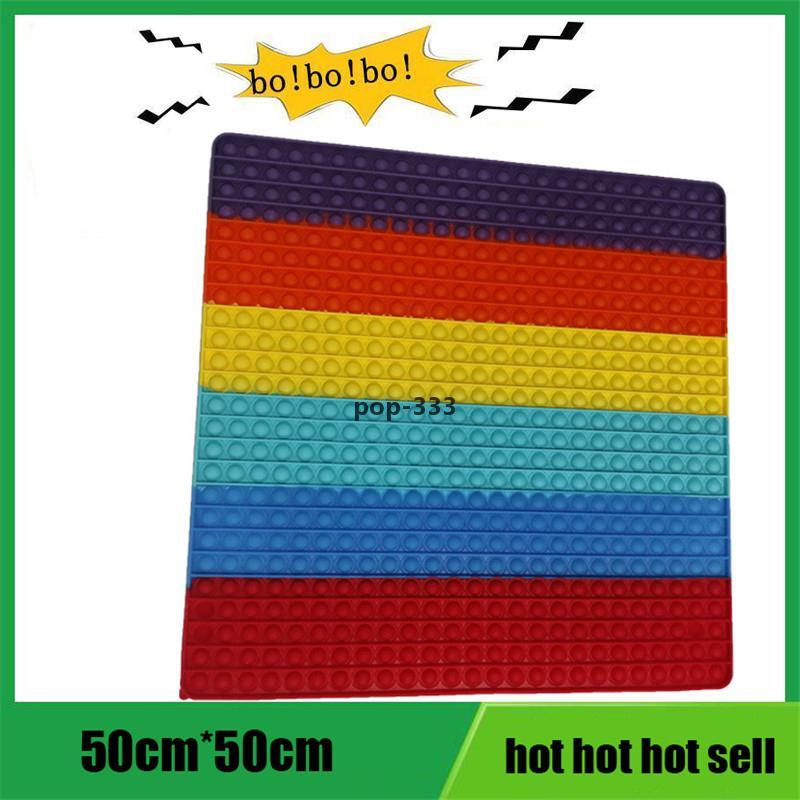 50CM!!! Super Big Size Push Bubble Fidget Toys Autism Needs Squishy Stress Reliever Rainbow Adult Kid Funny Anti-stress Party In Stock