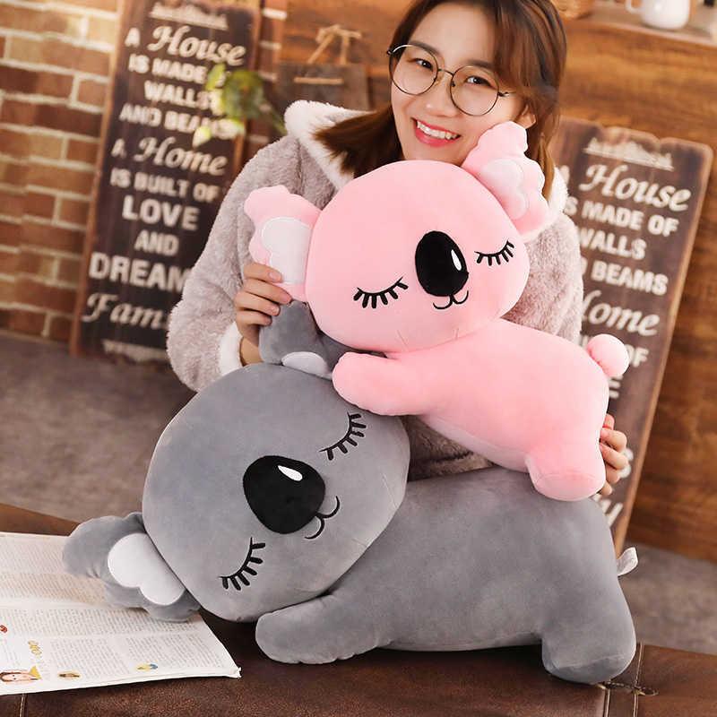 35/50/60/75cm Plush Cute Koala Toys Stuffed Animal Koala Plush Pillow Cushion Big Size Kids Toys Grey Pink Birthday Xmas Gift H1025
