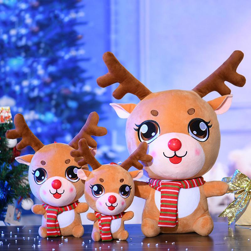 Christmas sitting elk, large Christmas gift plush toy doll, children s