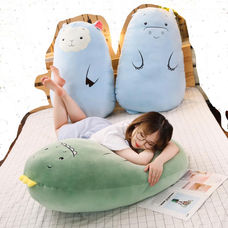 Large size 50CM Dinosaur Pillow Plush toy Cute Doll Girl bed holding Sleeping Dolls long Pillow Cushion gift