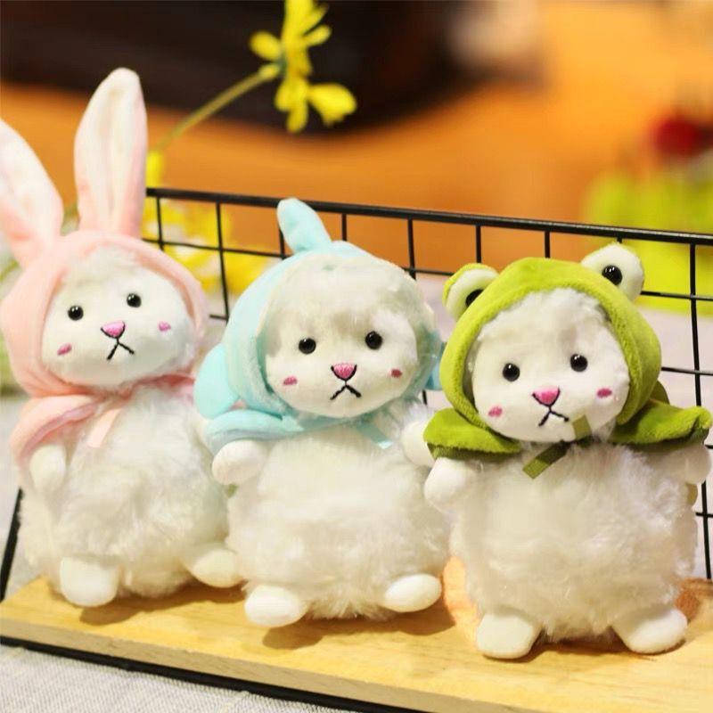 12cm sheep doll pendant plush toy high quality keychain stuffed animal toys bag pendants keyring